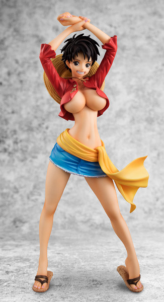 Monkey D. Luffy, One Piece, MegaHouse, Pre-Painted, 1/8, 4535123715402